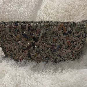 Handwoven Recycled Newspaper Basket